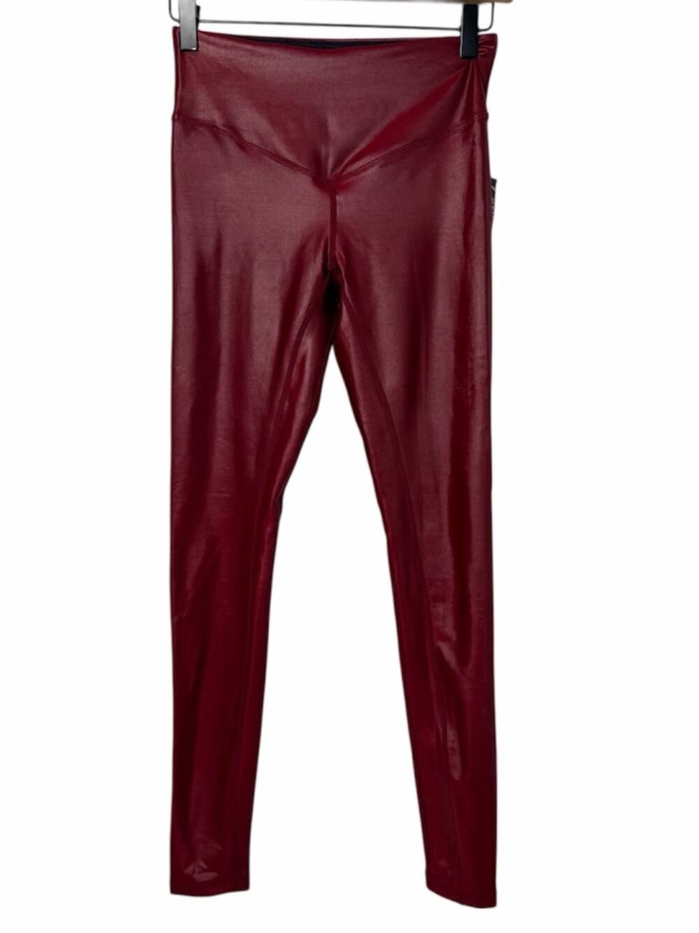 Carbon38 Red Leggings Small NWT High Rise Athletic Workout Pants Women